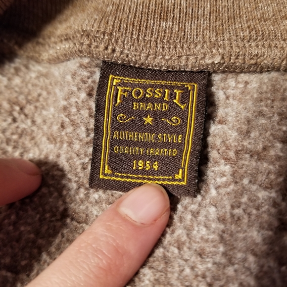 Fossil Men's Brown Pullover Jacket - Picture 4 of 5